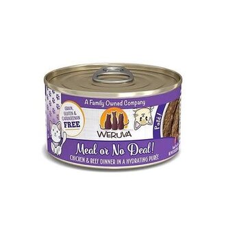 Weruva WERUVA CAT PATE 3 OZ MEAL / OR NO DEAL CKN/BEEF