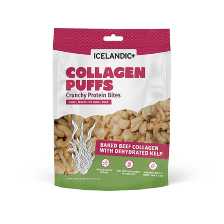Icelandic Icelandic+ Collagen Puff Bite w/ Kelp 1.3oz bag Small Dogs