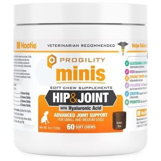 Nootie Nootie Dog Treat Progility Mini Hip & Joint 60 Count