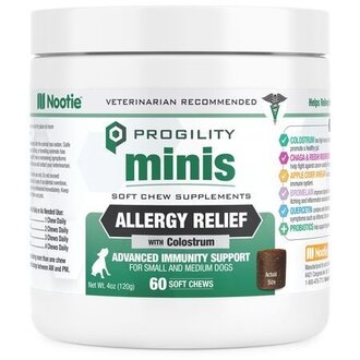 Nootie Nootie Dog Treat Progility Mini Allergy Immune 60 Count