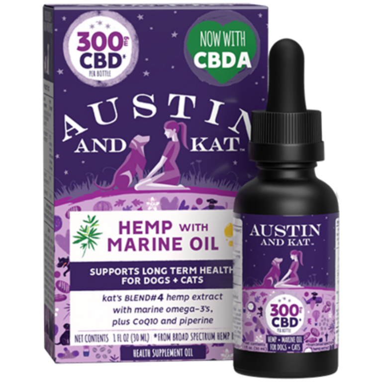 Austin & Kat AUSTIN & KAT HEMP + SALMON OIL WITH COQ10 300MG 30ML