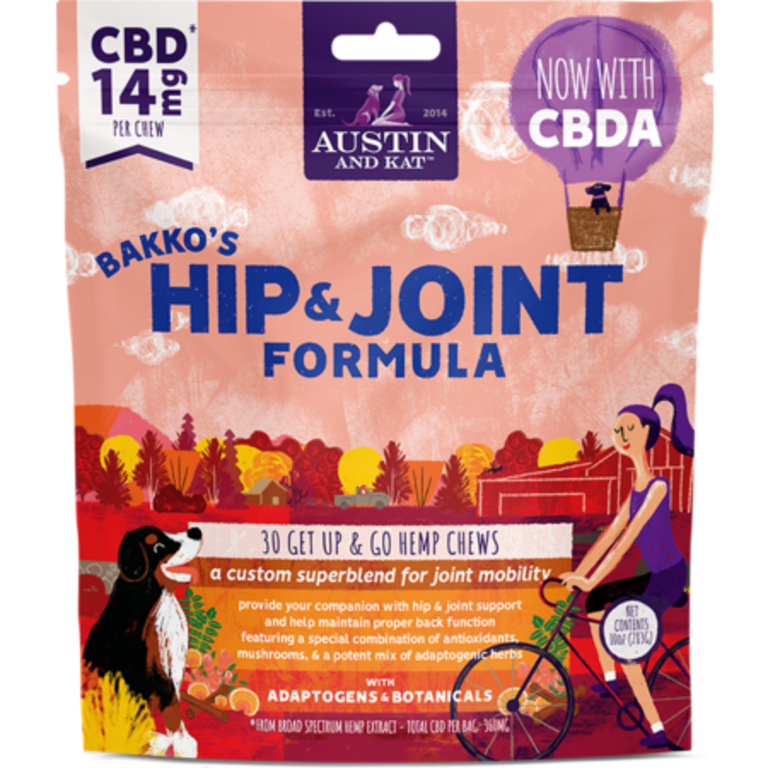 Austin & Kat AUSTIN & KAT BACKOS HIP JOINT CHEWS 14MG 10OZ