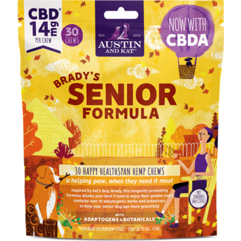 Austin & Kat AUSTIN & KAT BRADYS SENIOR BLEND CHEWS 14MG 10OZ