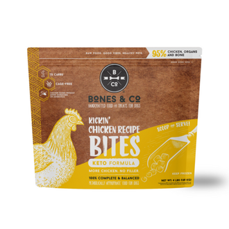 Bones & Co. BONES & CO FRZN DOG FOOD CHICKEN BITES 4#
