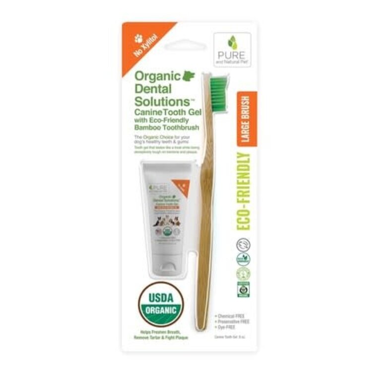 Pure & Natural Pure & Natural Dog Organic Dental Kit Large Brush