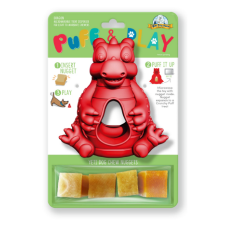Yeti YETI HANGRY DRAGON PUFF & PLAY TOY Red