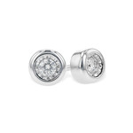 ALLISON-KAUFMAN COMPANY 14KW Illusion set Diamond Earrings 0.10CTTW