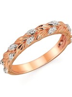 OSTBYE & ANDERSON 14KR Diamond Leaf Fashion Ring 0.08CTTW