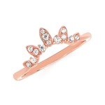 OSTBYE & ANDERSON 14KR Diamond Tiara Design Wrap Ring 0.14CTTW