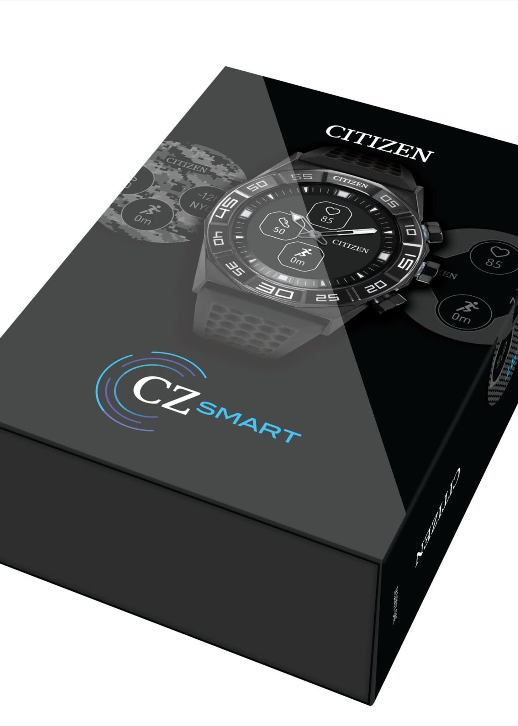 CITIZEN WATCH COMPANY Citizen smart Hybrid watch black strap stainless case