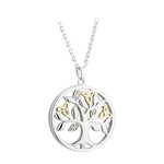 SOLVAR LIMITED 10K & Sterling Silver Diamond Tree of Life Pendant
