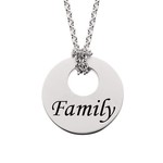 THE BERCO COMPANY, INC. Sterling Silver Round "Family" Pendant