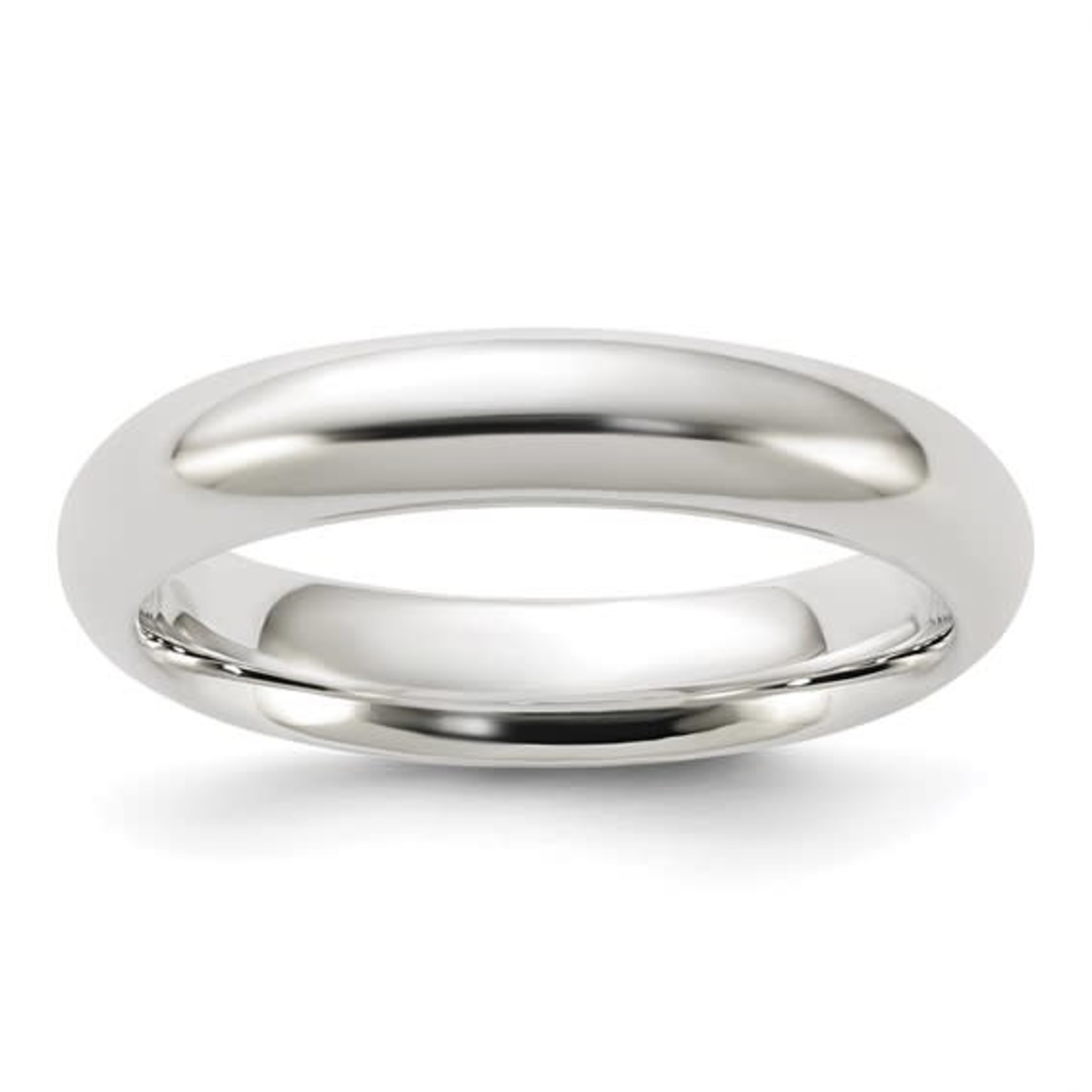 QUALITY GOLD OF CINCINNATI INC Sterling Silver 4mm Comfort Fit Band sz7