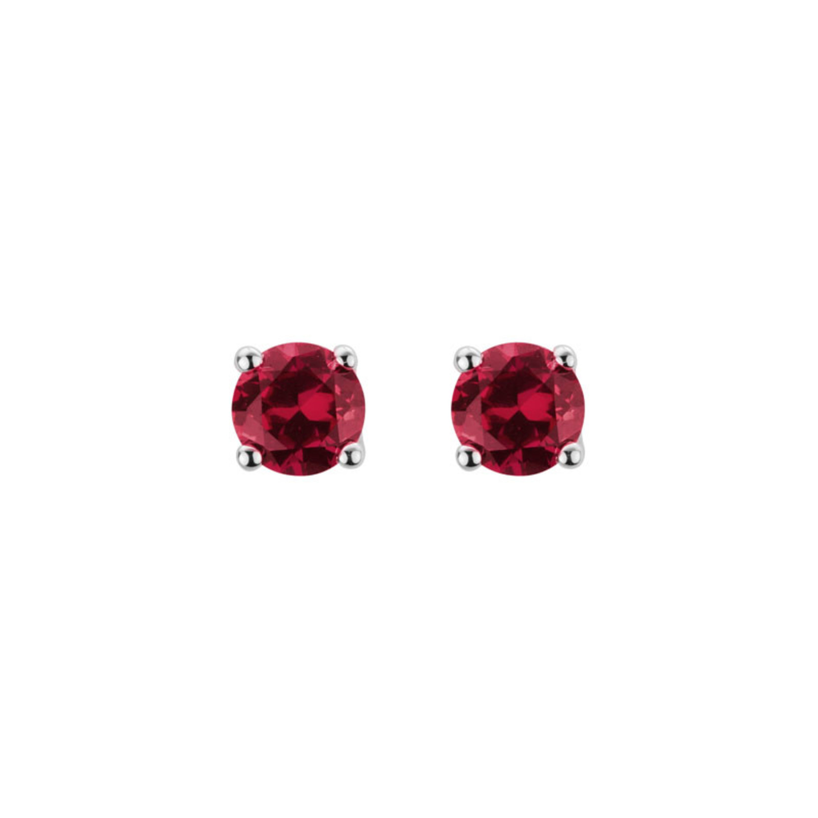 Artistry 14KW 5mm Lab Created Ruby Earrings