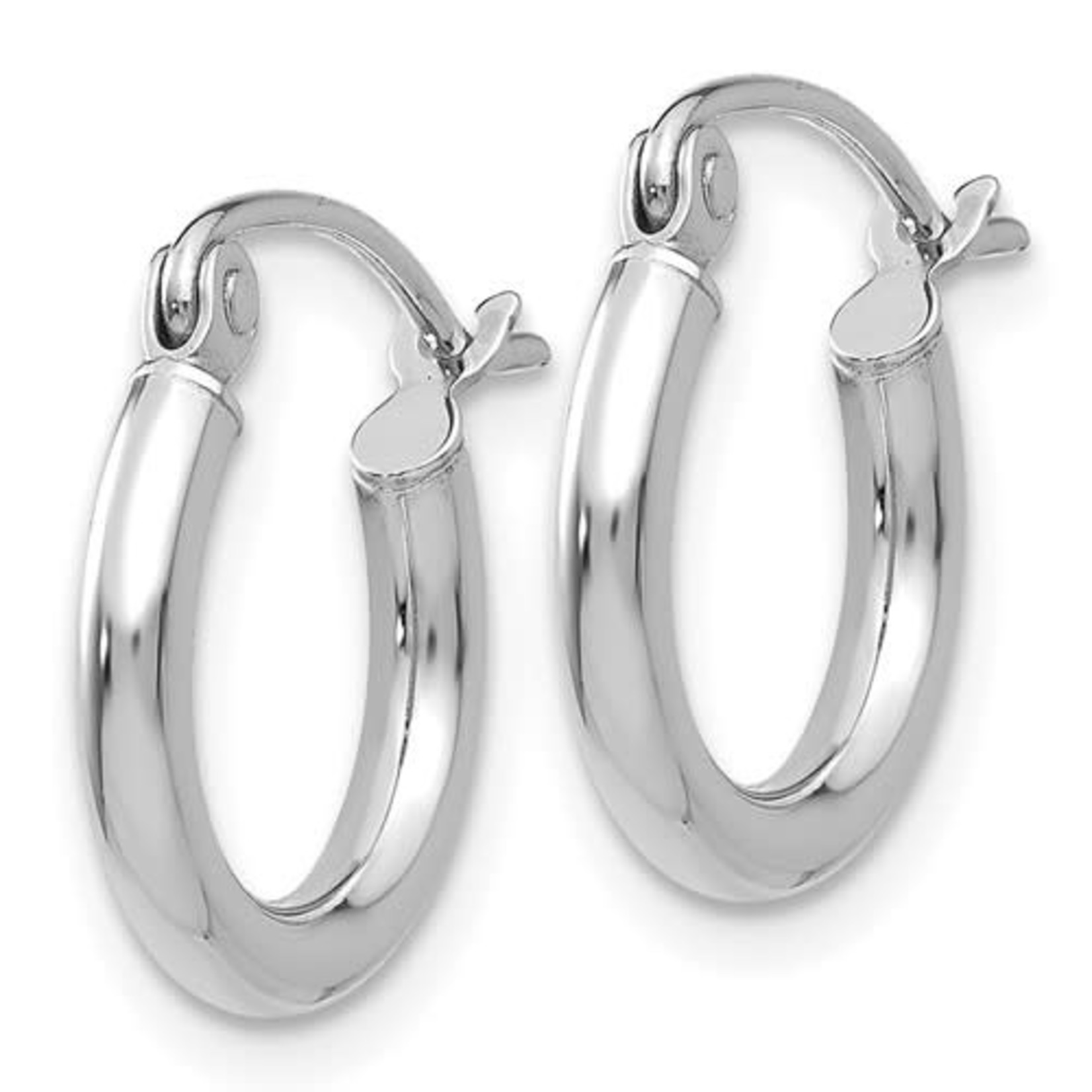 QUALITY GOLD OF CINCINNATI INC 14KW 2x13mm Polished Hoop Earrings