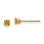 QUALITY GOLD OF CINCINNATI INC 14K 3mm Citrine Earrings