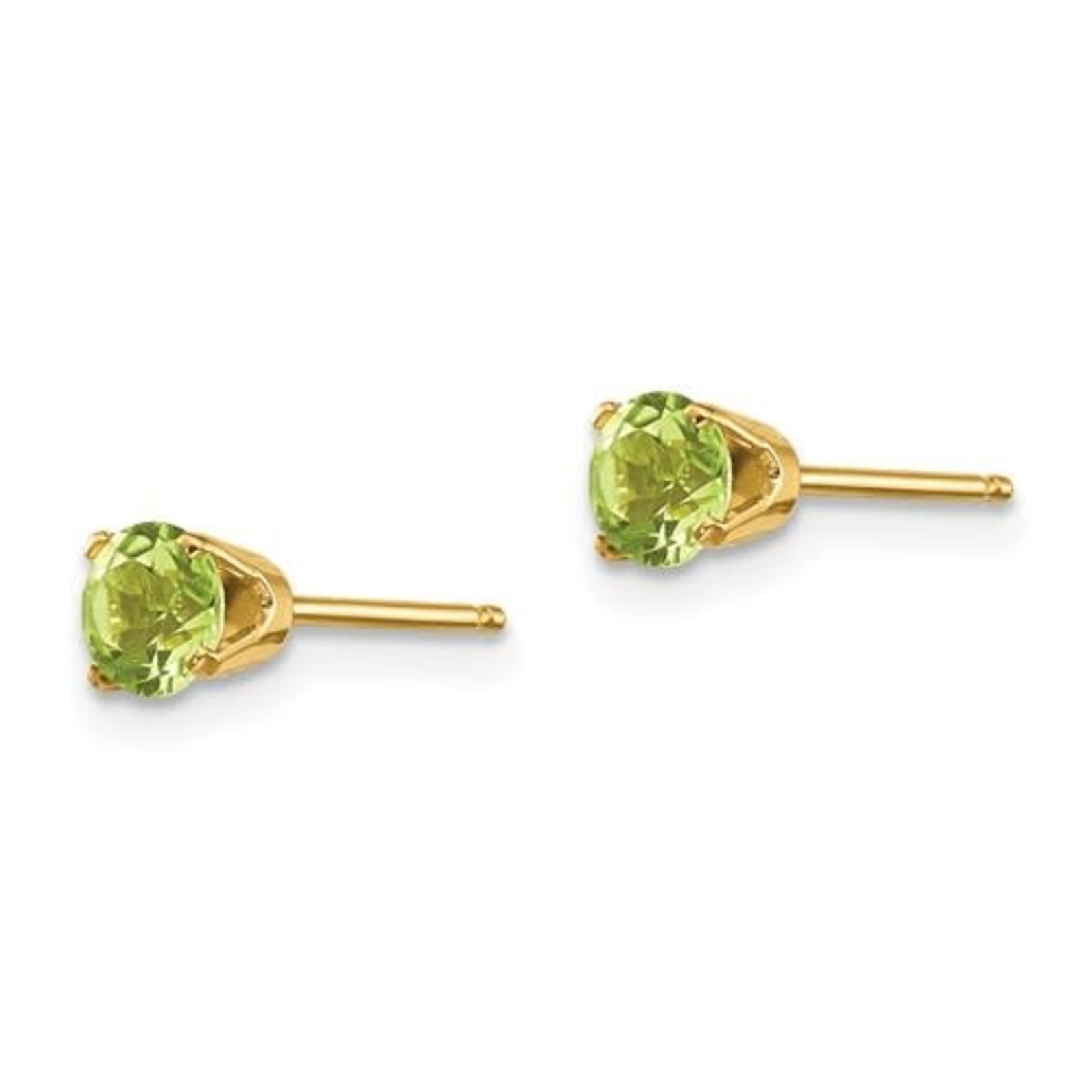 QUALITY GOLD OF CINCINNATI INC 14K 4mm Peridot Earrings