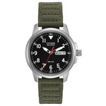CITIZEN WATCH COMPANY Citizen Eco-Drive Chandler SS Black Dial Green Strap