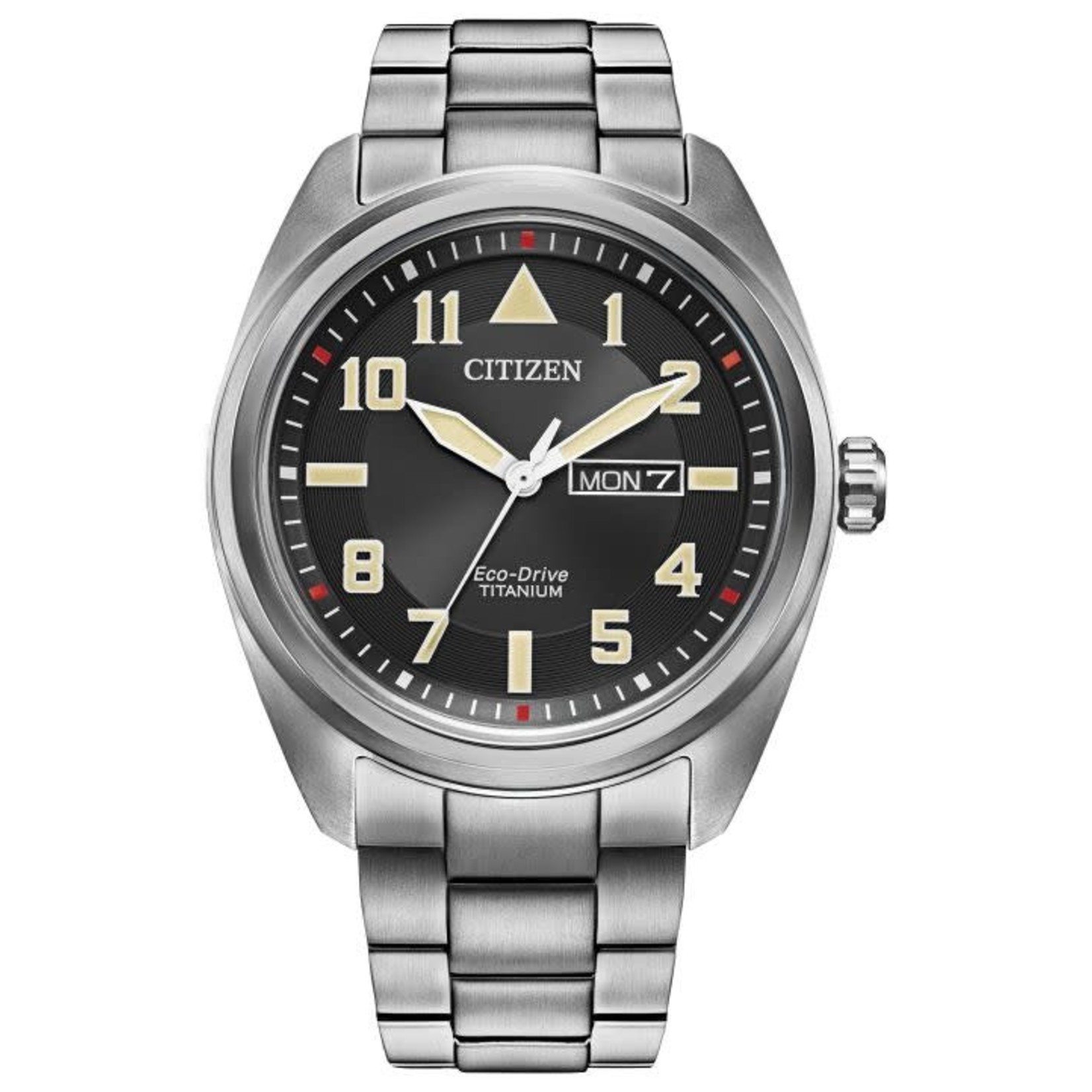 CITIZEN WATCH COMPANY Citizen Eco-Drive Garrison Titanium Watch w/Day/Date