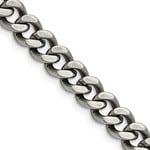 QUALITY GOLD OF CINCINNATI INC 20" Stainless Steel Oxidized 9.25mm Curb Chain