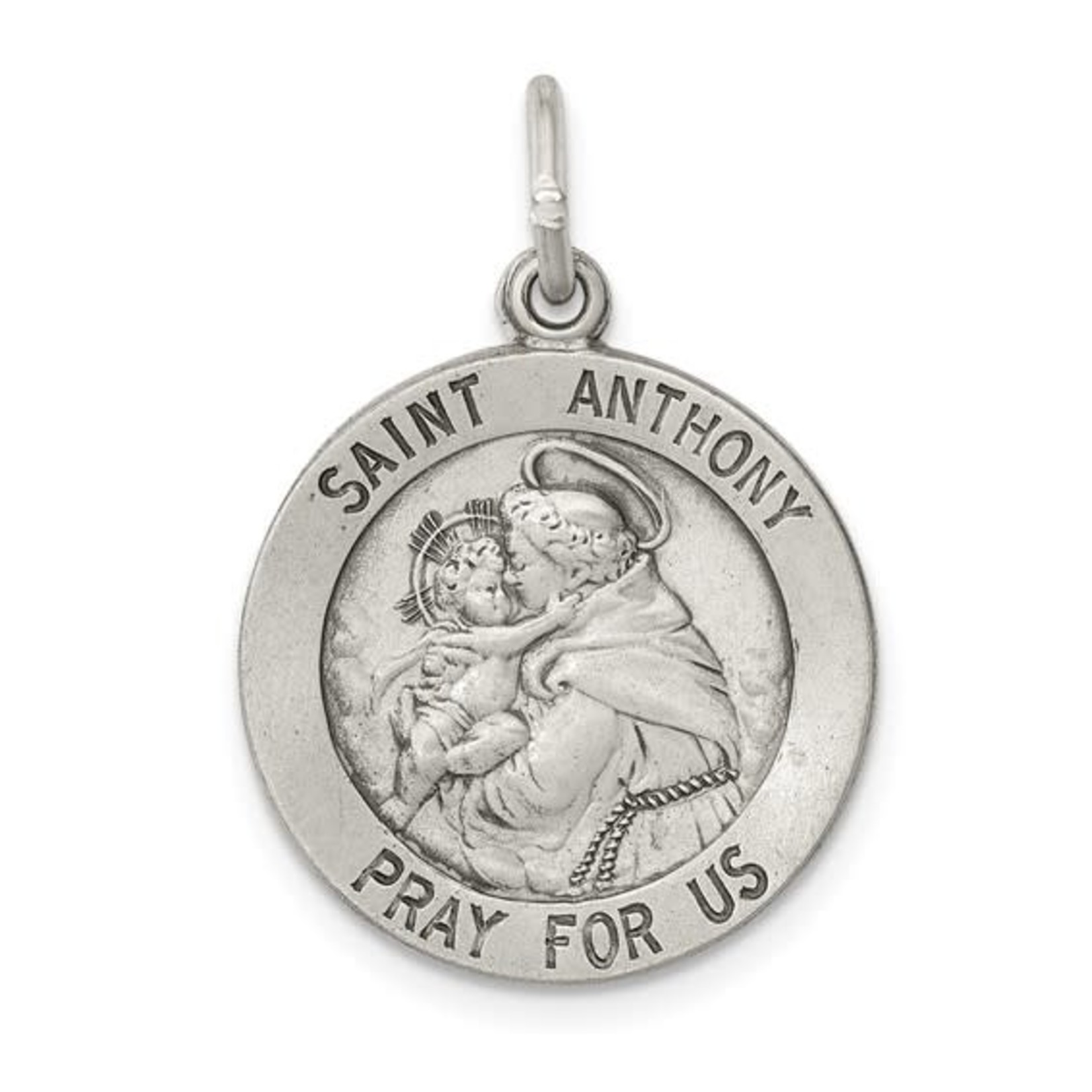 QUALITY GOLD OF CINCINNATI INC Sterling Silver Saint Anthony Medal