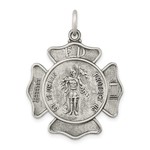 QUALITY GOLD OF CINCINNATI INC Sterling Silver Saint Florian Medal