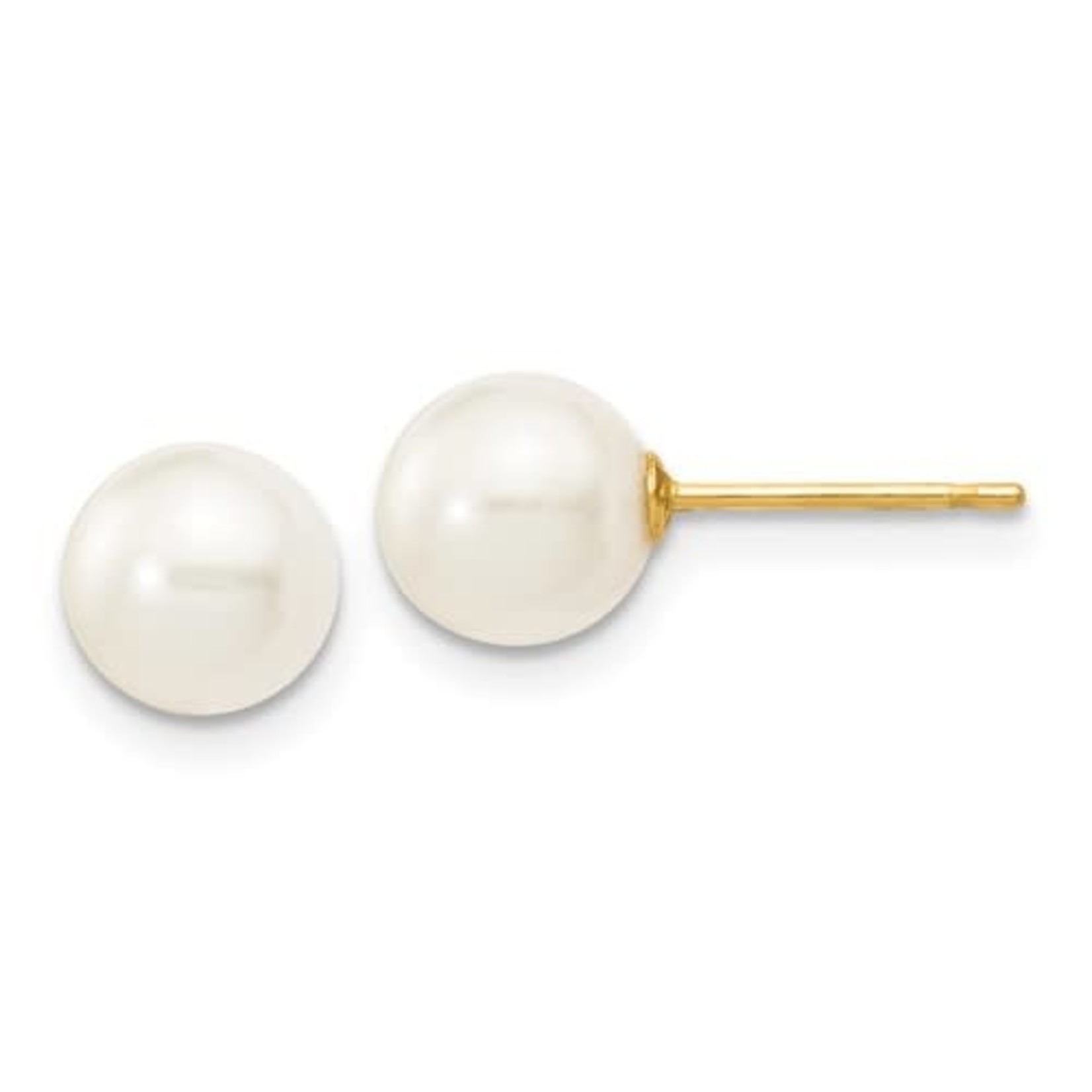 QUALITY GOLD OF CINCINNATI INC 14K  6-7mm Freshwater Cultured Pearl Earrings