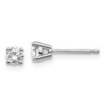 QUALITY GOLD OF CINCINNATI INC 14KW Lab-Created Diamond Stud Earrings 0.35CTTW