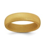 QUALITY GOLD OF CINCINNATI INC Silicone Gold Metallic 5.7mm Band size 8