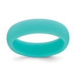 QUALITY GOLD OF CINCINNATI INC Silicone Sky Blue 5.7mm Band size 8