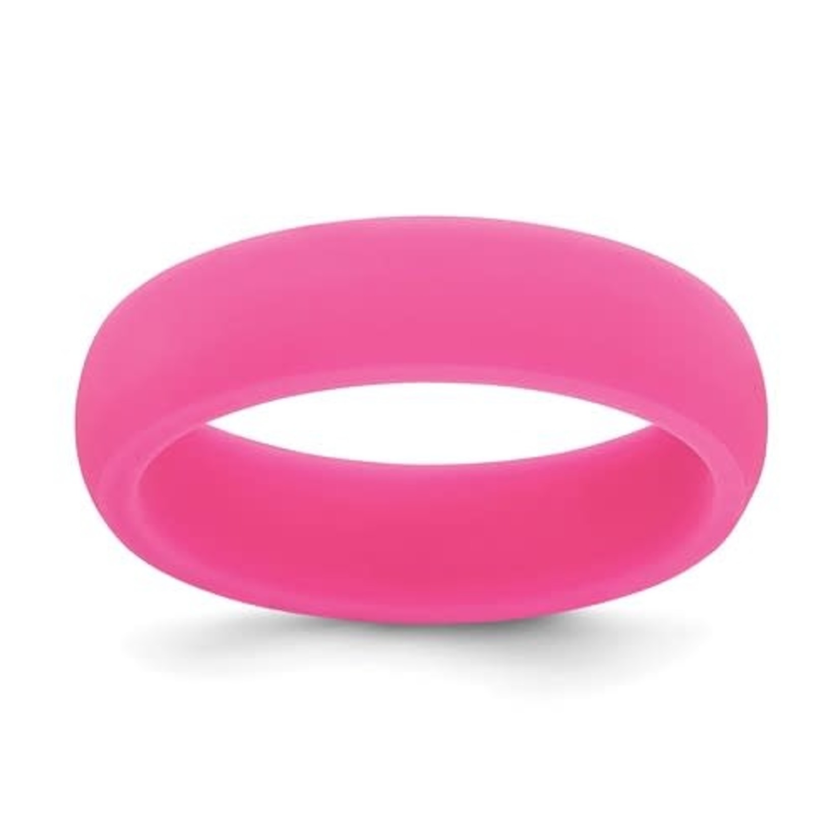 QUALITY GOLD OF CINCINNATI INC Silicone Hot Pink 5.7mm Band size 7