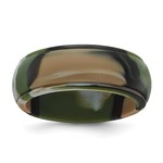 QUALITY GOLD OF CINCINNATI INC Silicone Camouflage 8mm Ridged Edge Band size 12