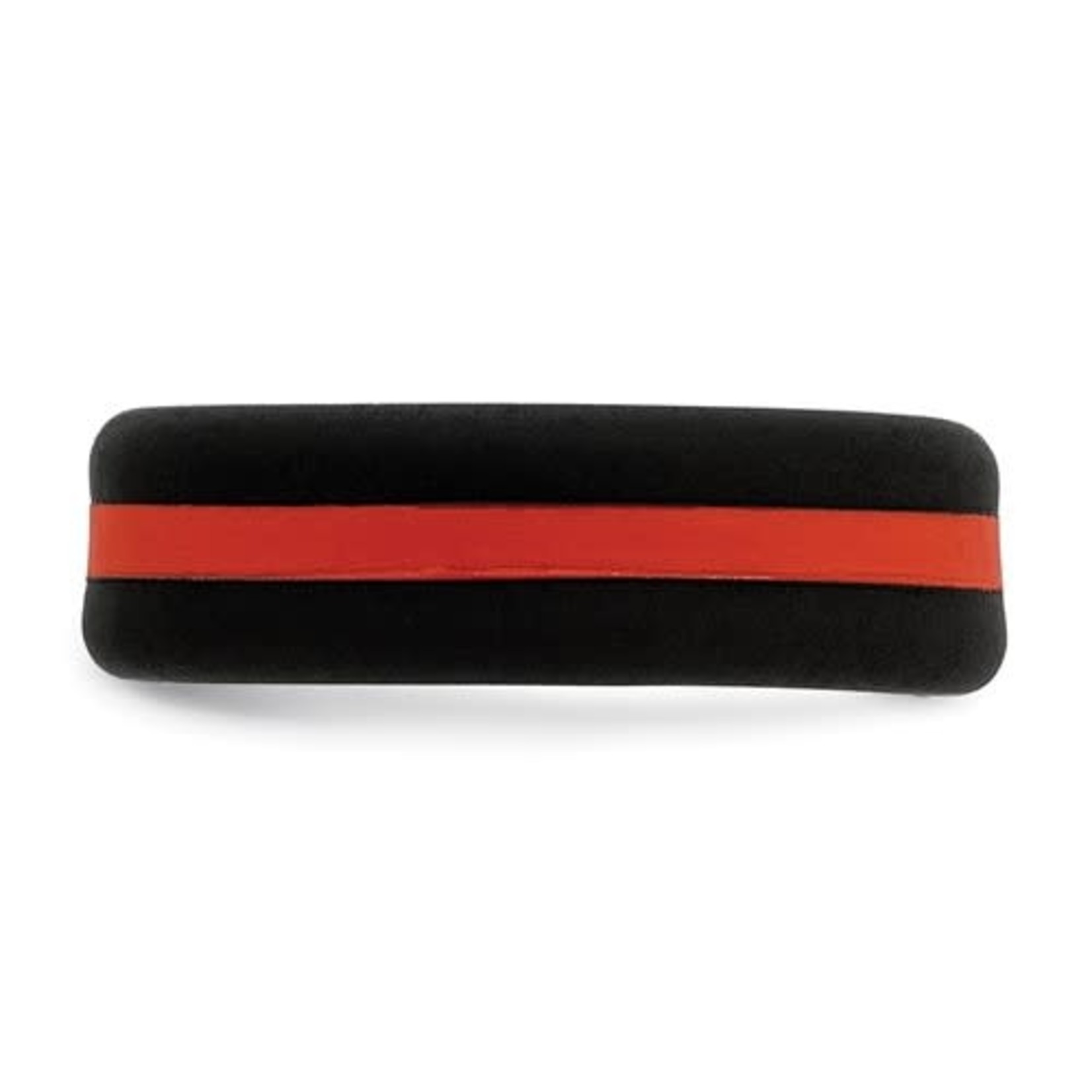 QUALITY GOLD OF CINCINNATI INC Silicone Black w/Red Center Line 7.5mm Band size 13