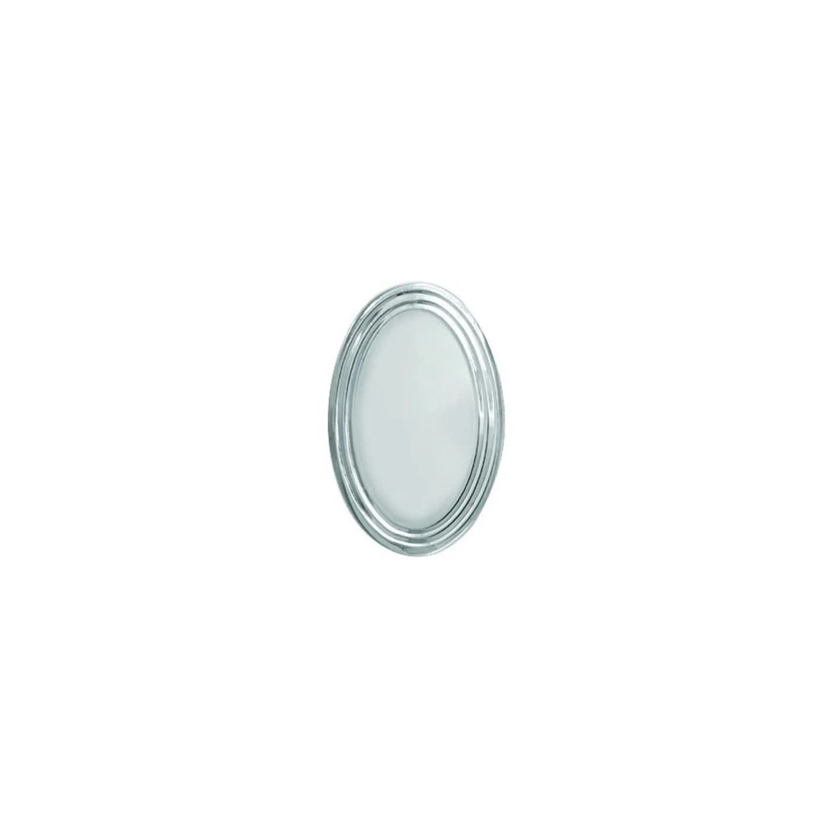 LEGERE Rhodium Plated Oval Tie Tack