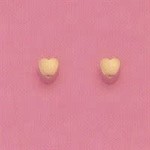 CONCEPT MARKETING INC. Gold Plated Stainless Steel Heart Piercing Stud