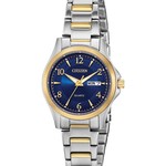 CITIZEN WATCH COMPANY Citizen Quartz Two Tone Blue Dial w/Day/Date Watch