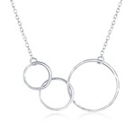 CLASSIC IMPORTS INC Sterling Silver 3 Interlocking Circles Necklace