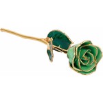 STULLER INC. Lacquer Dipped 24K Gold Trimmed Peridot Rose