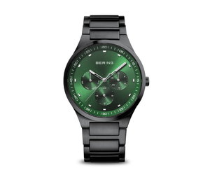 BERING Bering Black Stainless Steel Classic w/Green Dial, Day, Date & 24  Hour