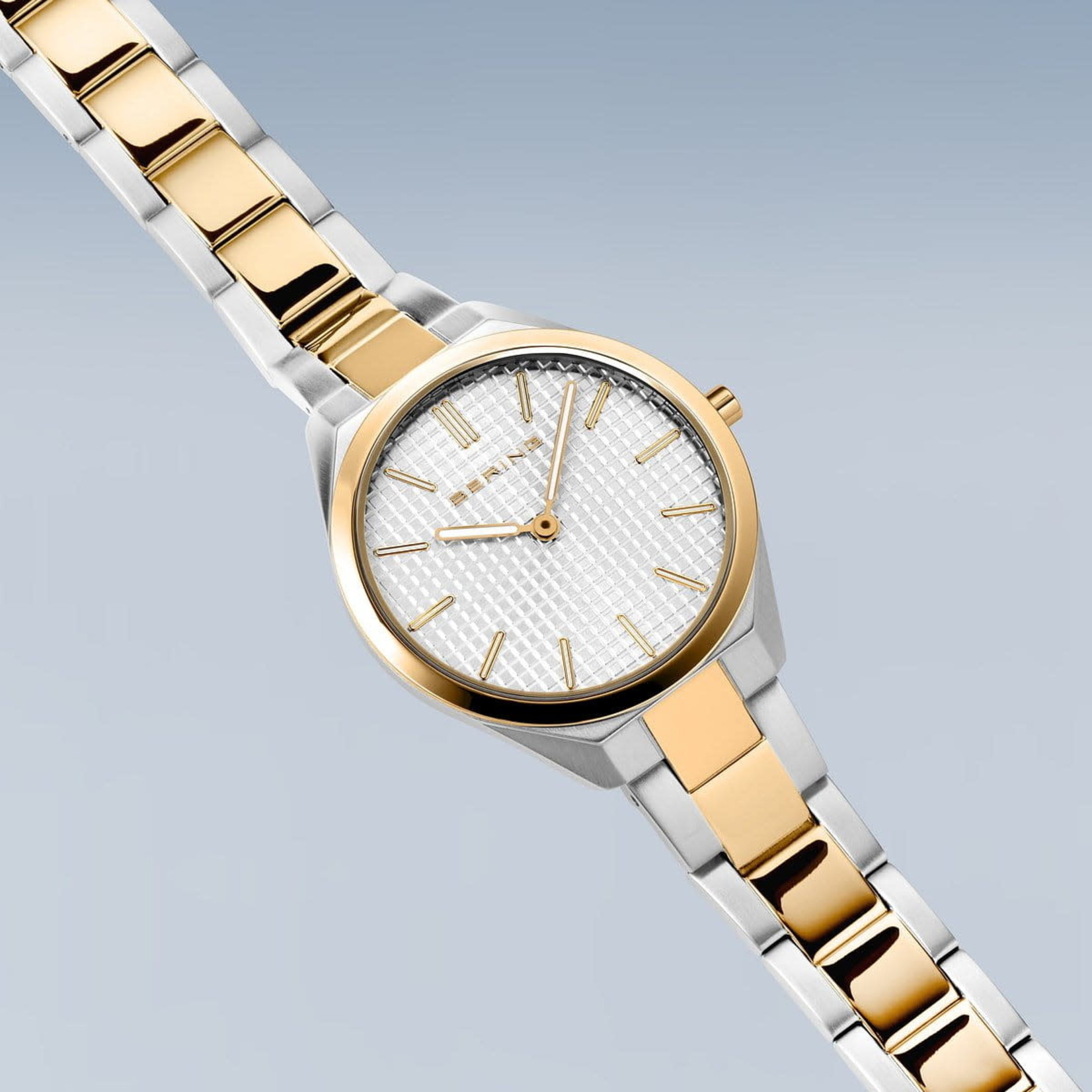Bering Stainless Steel Two Tone Ultra Slim Watch - Robinette Jewelers