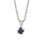 OSTBYE & ANDERSON 14KW Created Sapphire Pendant