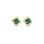 OSTBYE & ANDERSON 14K Created Emerald Earrings