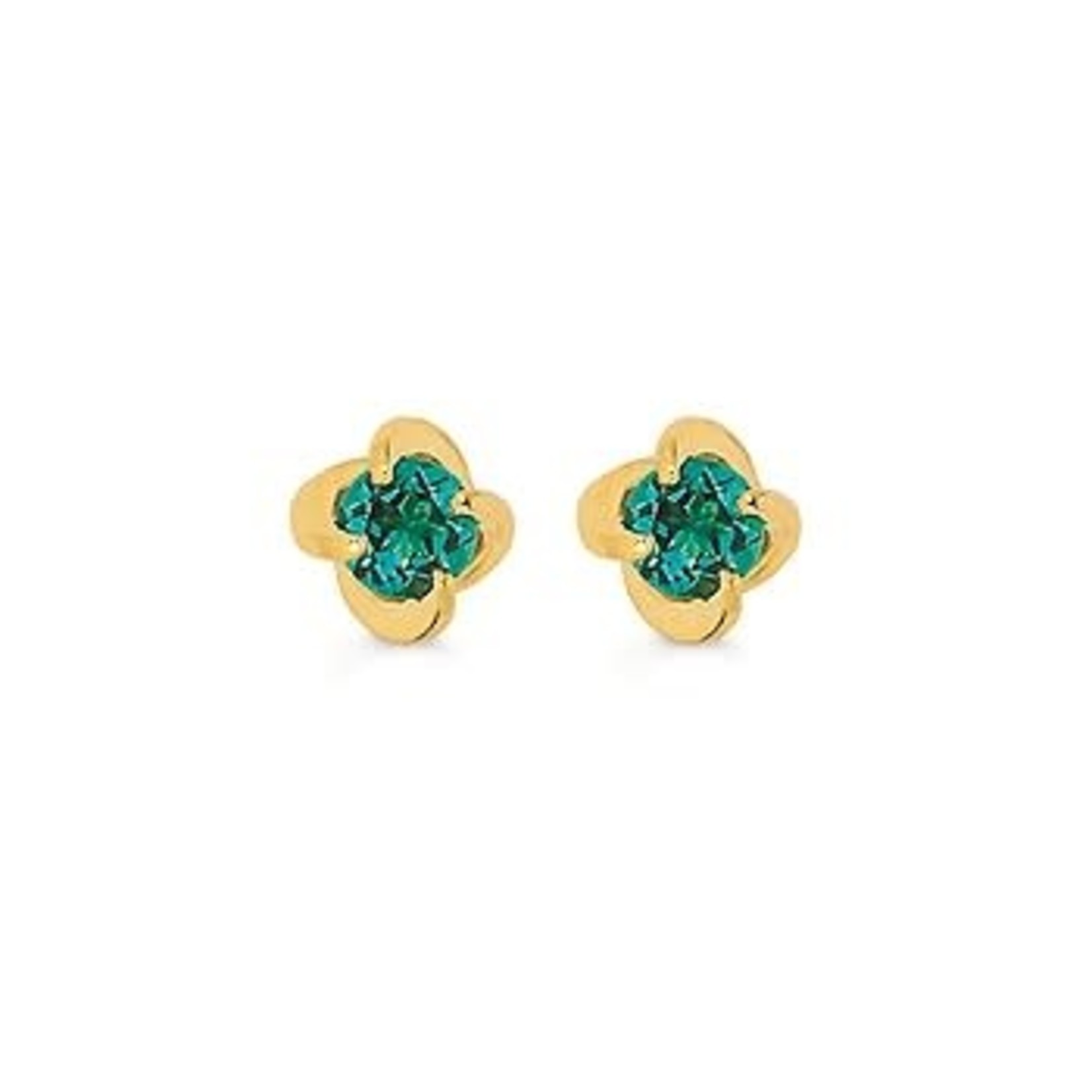 OSTBYE & ANDERSON 14K Created Emerald Earrings