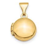 QUALITY GOLD OF CINCINNATI INC 14K Plain Round Locket