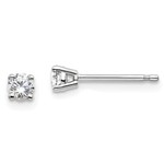 QUALITY GOLD OF CINCINNATI INC 14KW Lab-Created Diamond Stud Earrings 1/4CTTW