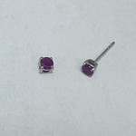YCH INC. 14KW 3.5mm Ruby Earrings