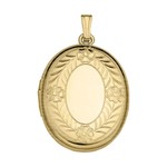 MARAKRAFT MARKETING 14KGF Oval Large Locket w/18" Chain