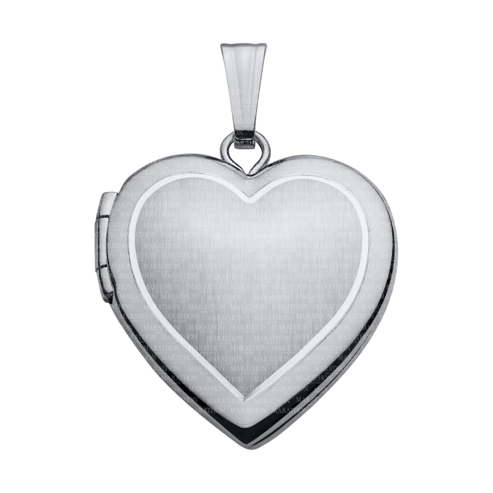 MARAKRAFT MARKETING Sterling Silver Small Heart Shape Locket w/18" Chain