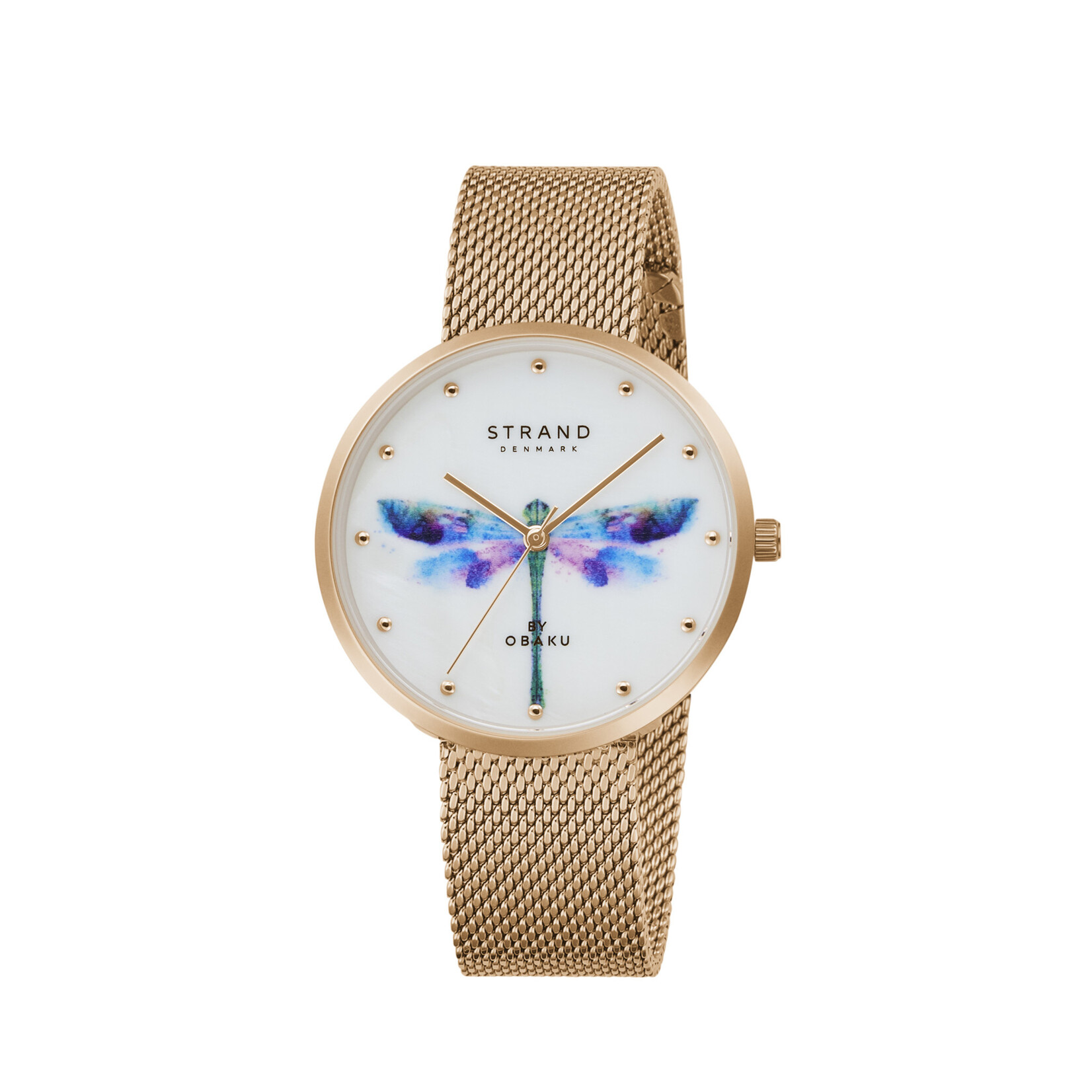 STRAND STRAND Dragonfly Dial / Pink tone Case & Mesh Band Watch