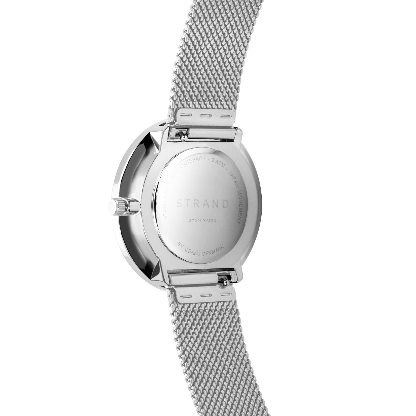 STRAND STRAND Silvertone case White Dial/ Stainless Mesh Band Watch
